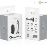 INTENSE - ANAL PLUG 10 VIBRAZIONI DILDO METALLO CON TELECOMANDO S